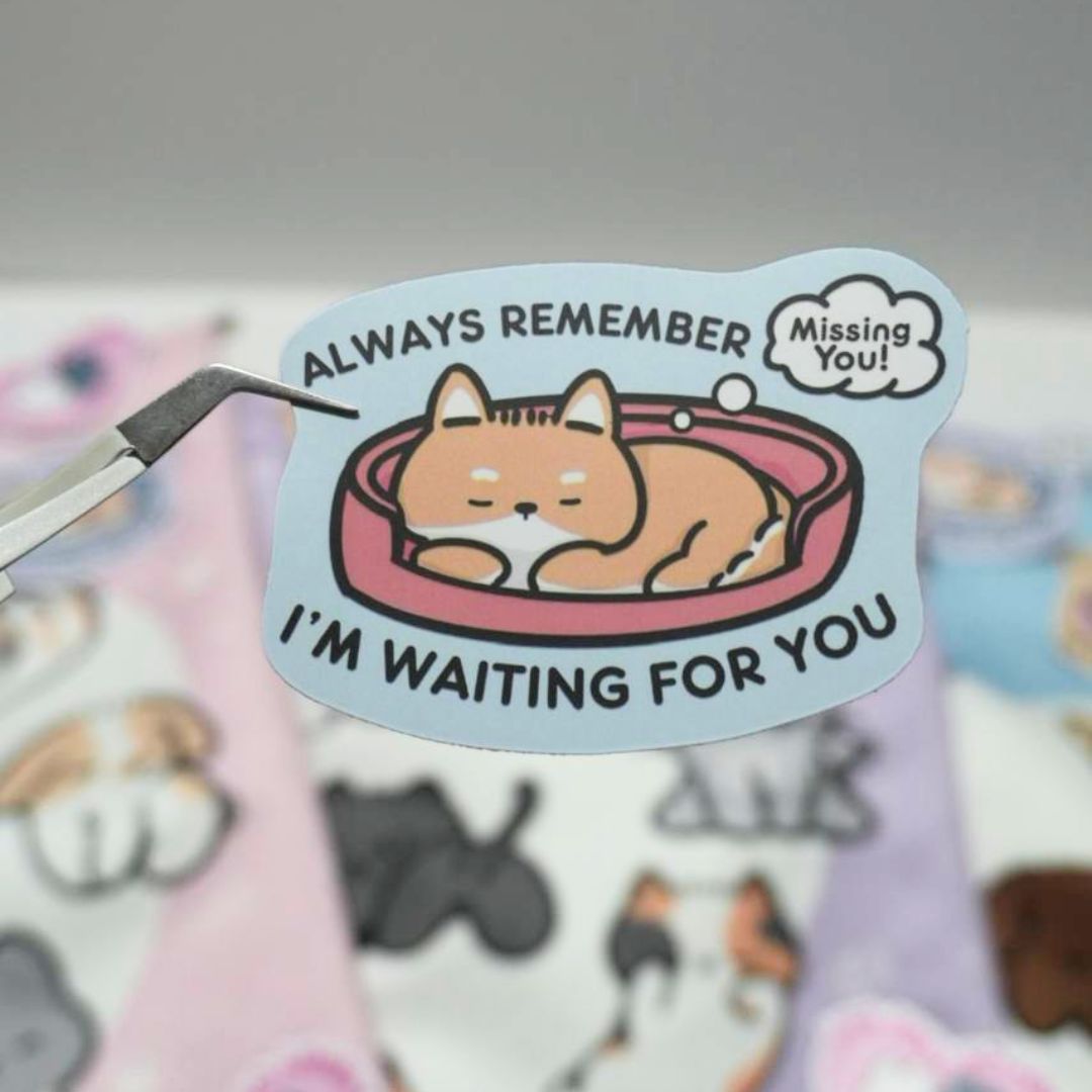 Waiting for you | Pawlentines | Stickers