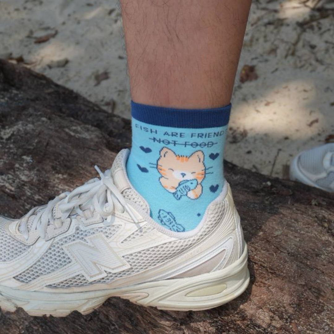 Fish Are Friends NOT FOOD | Ocean Collection | Socks