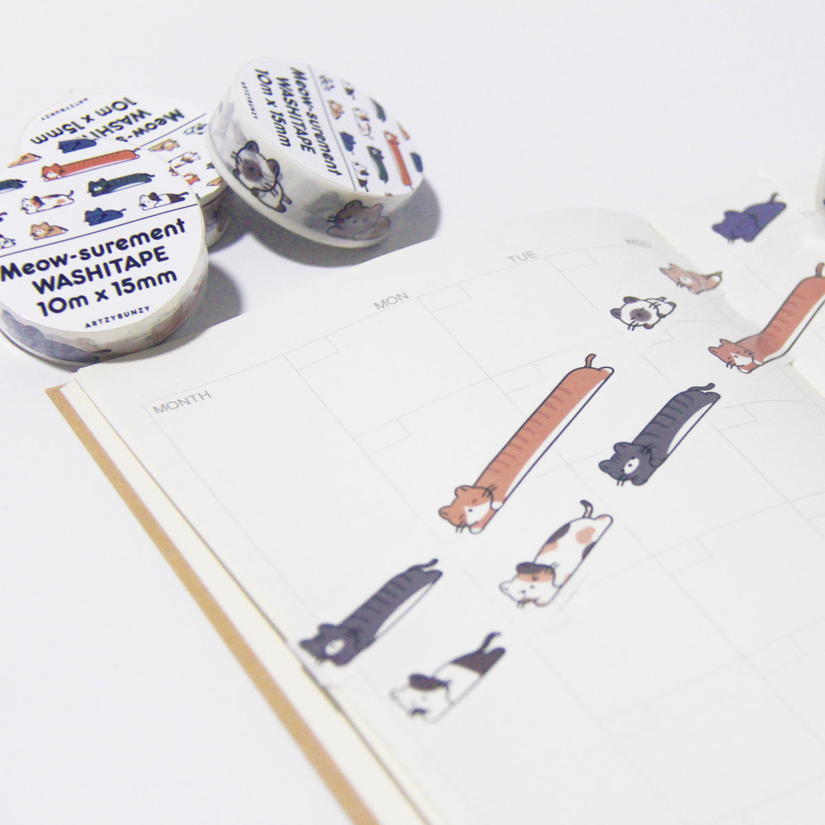 Meow-surement Washi Tape | 10mm x 15mm