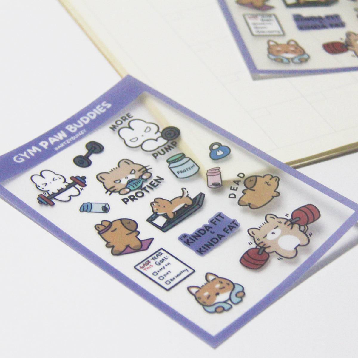 Gym Paw Buddies | Clear Glossy
