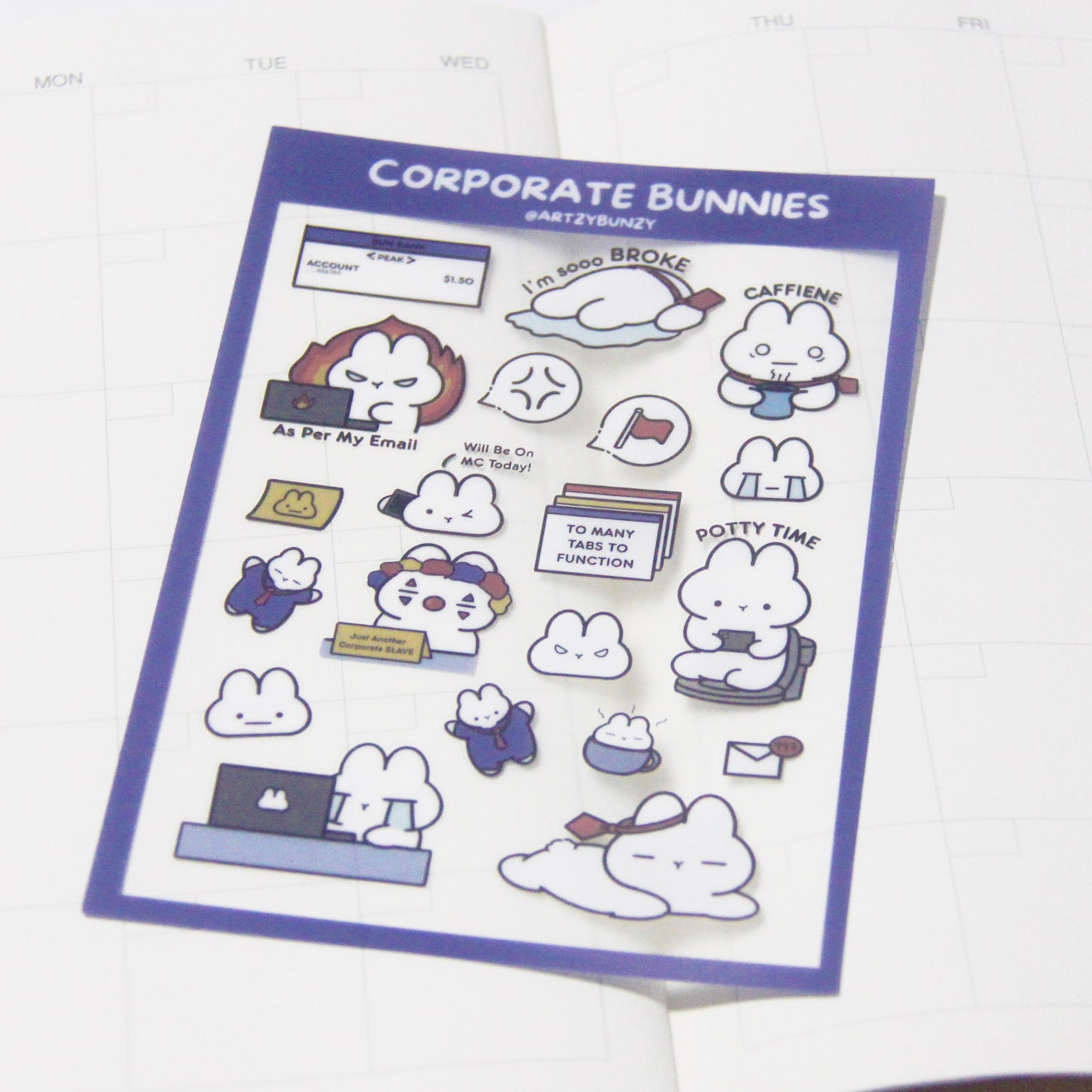 Corporate Bunnies | Clear Glossy