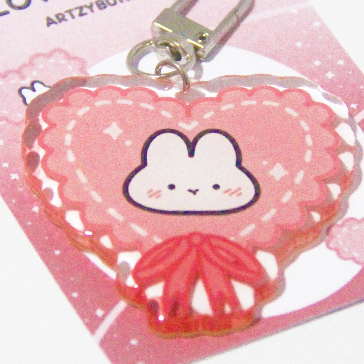 Love Bunni | Acrylic Epoxy Keychain