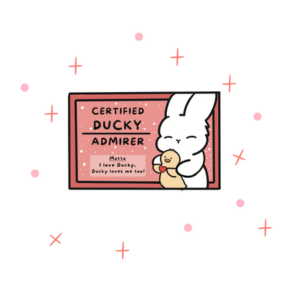 Vinyl Sticker - Certified Admirer