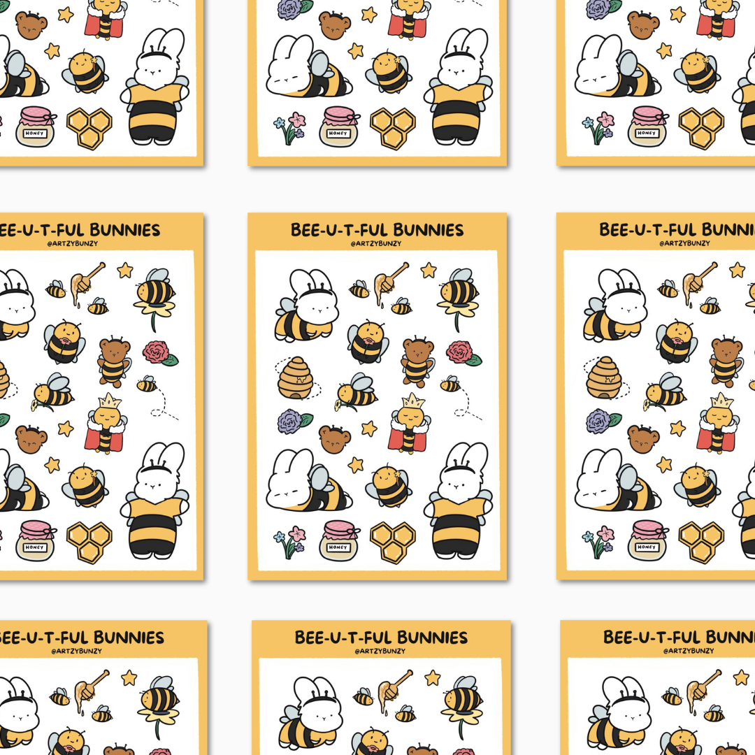 Sticker Sheet - bee-u-tiful