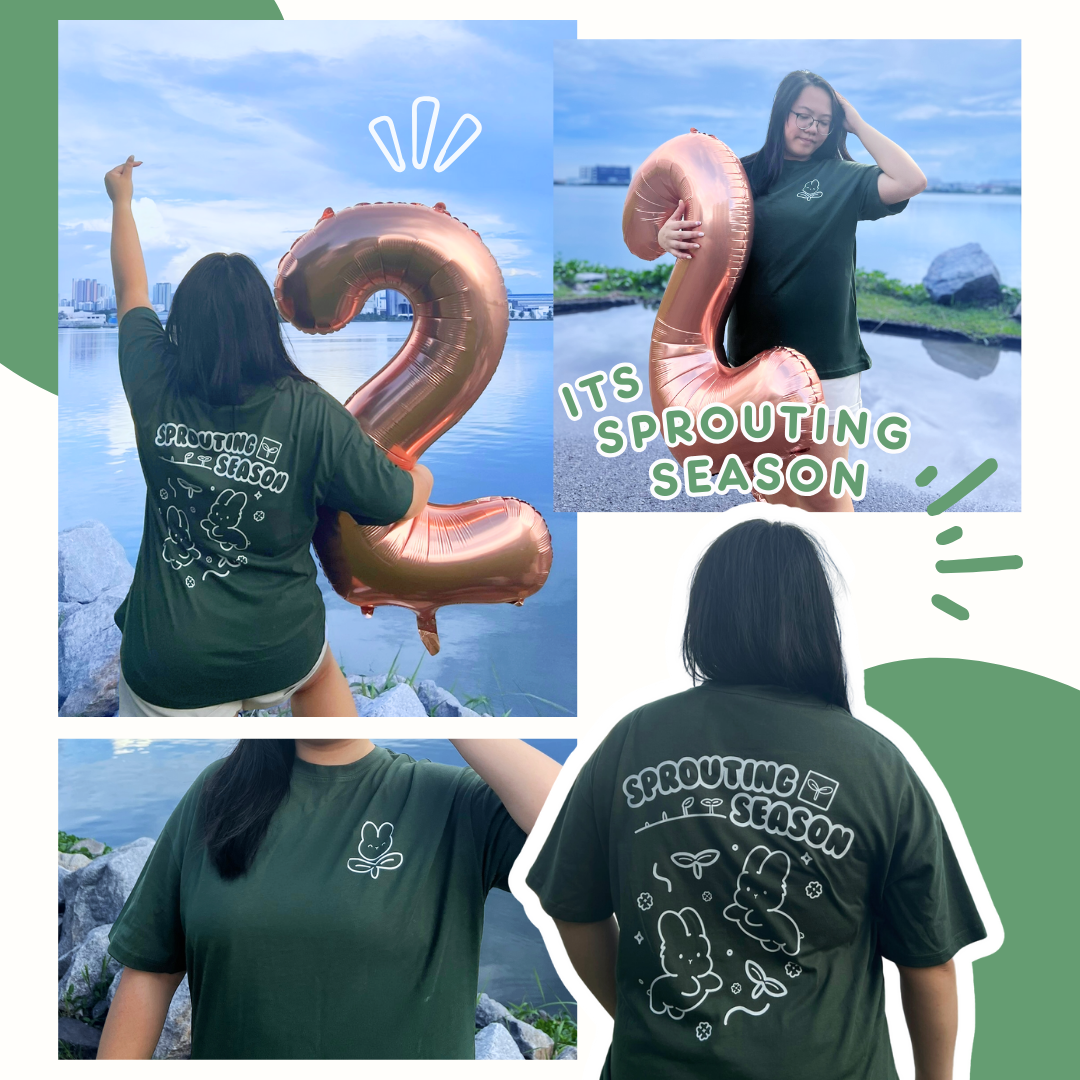 Sprouting Oversize Tee Shirt