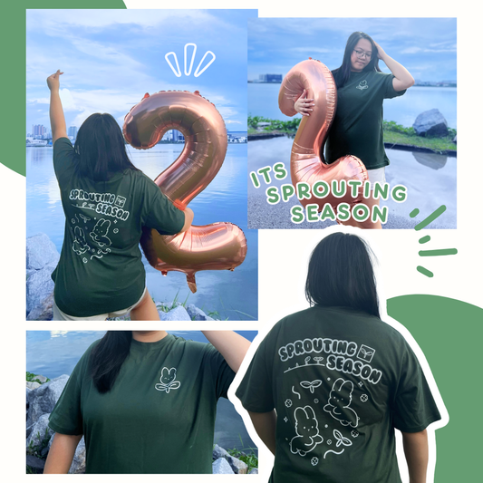 Sprouting Oversize Tee Shirt