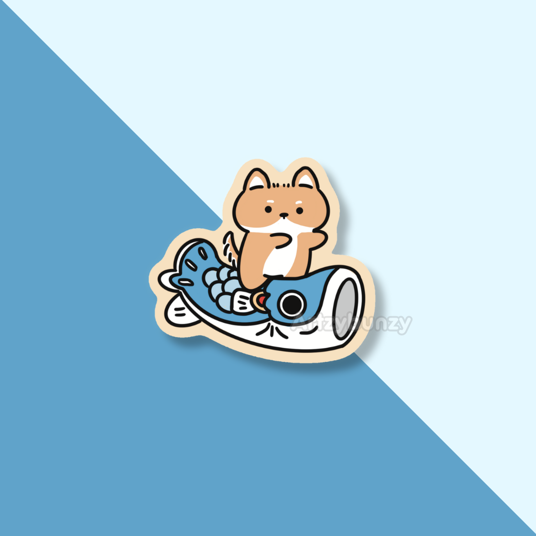 DouDou w. Fishy | WoofVille  | Stickers