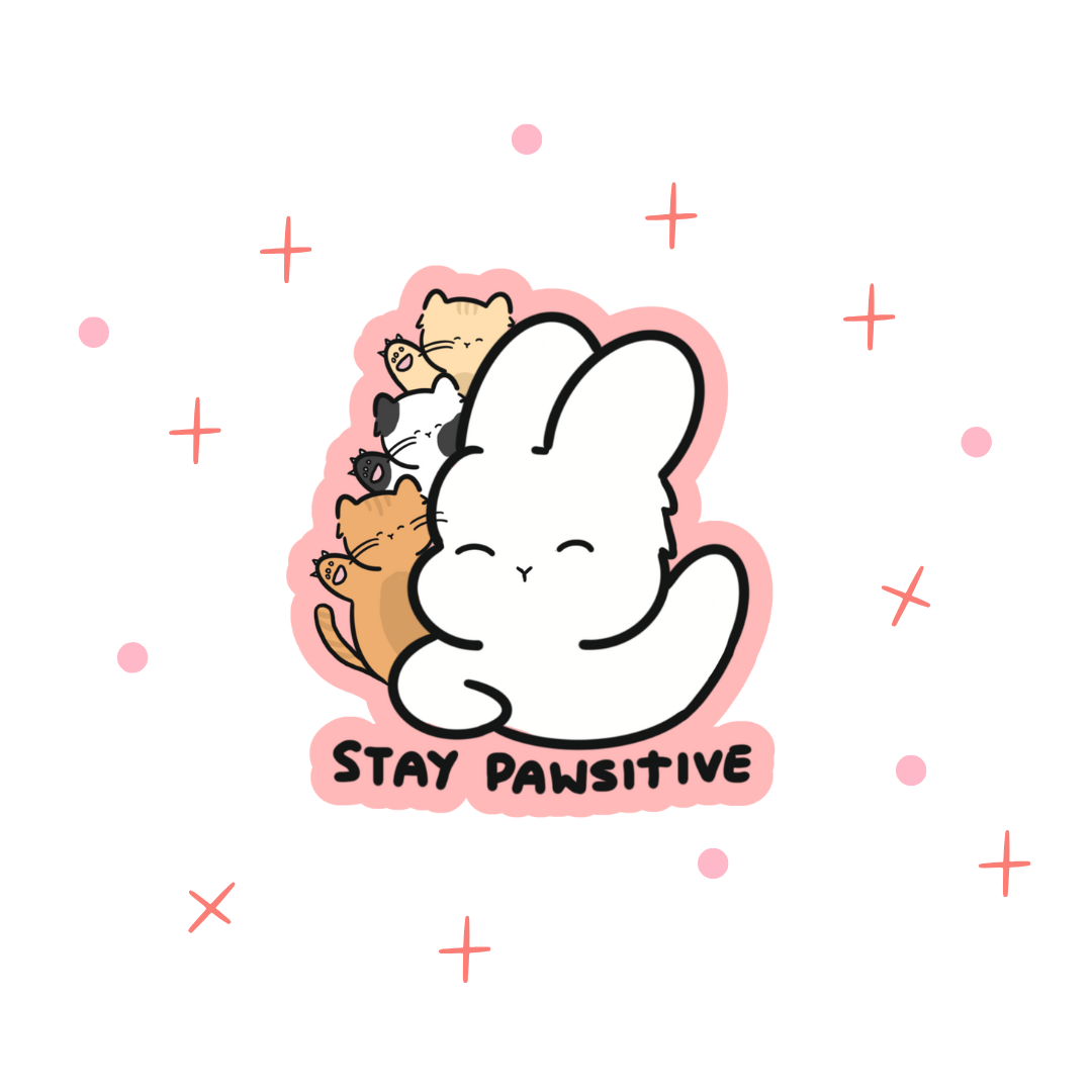 Vinyl sticker - stay pawsituve