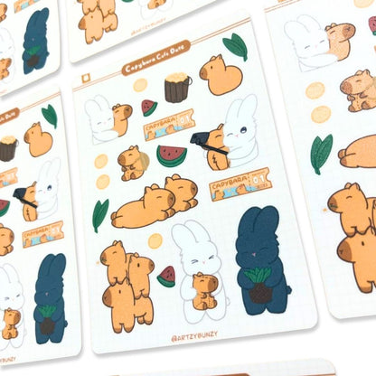 Sticker Sheet - Capybara Date