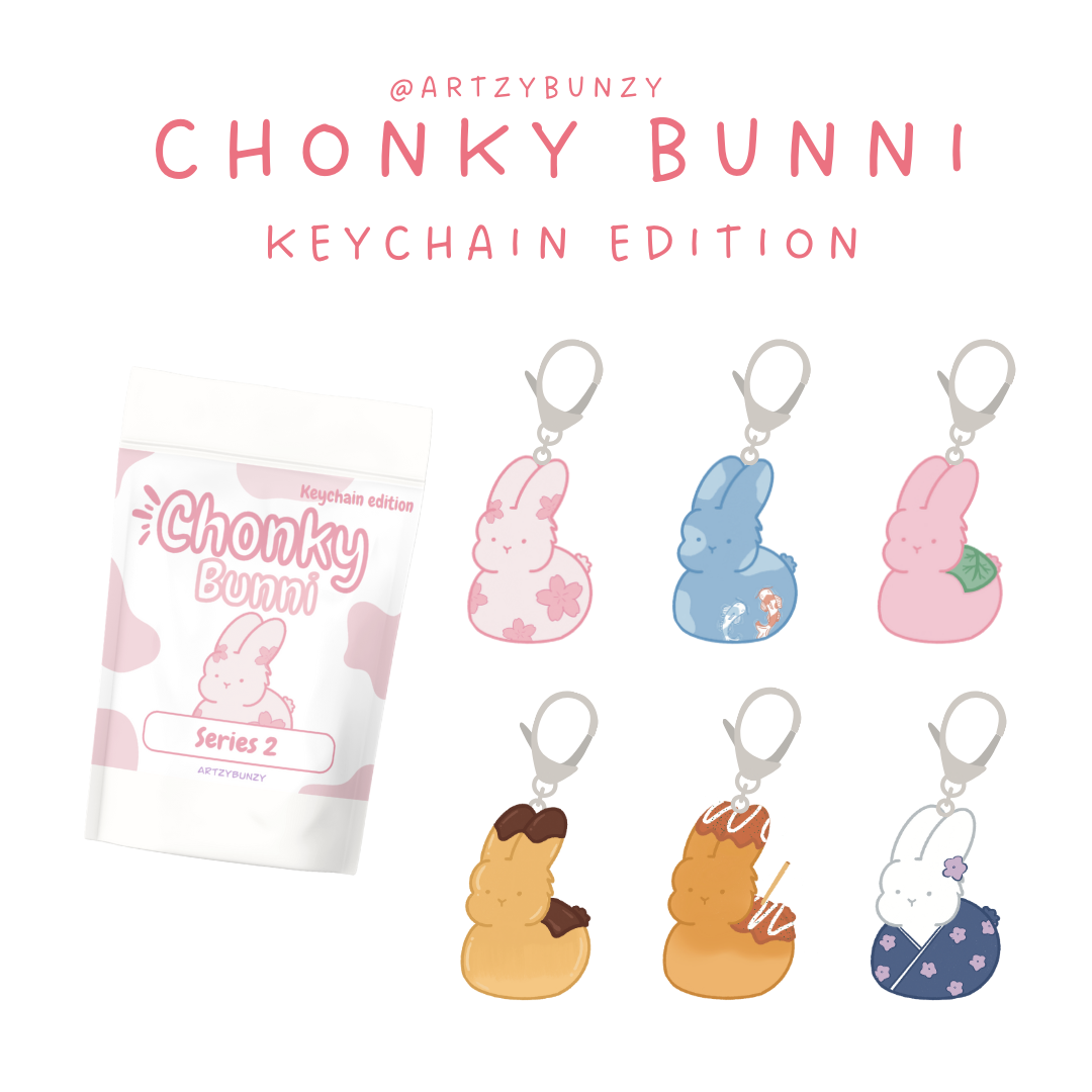 Keychain - Mystery Chonki Bunni 2nd edition