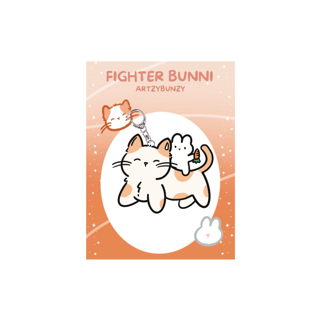 Keychain - Fighter Bunni