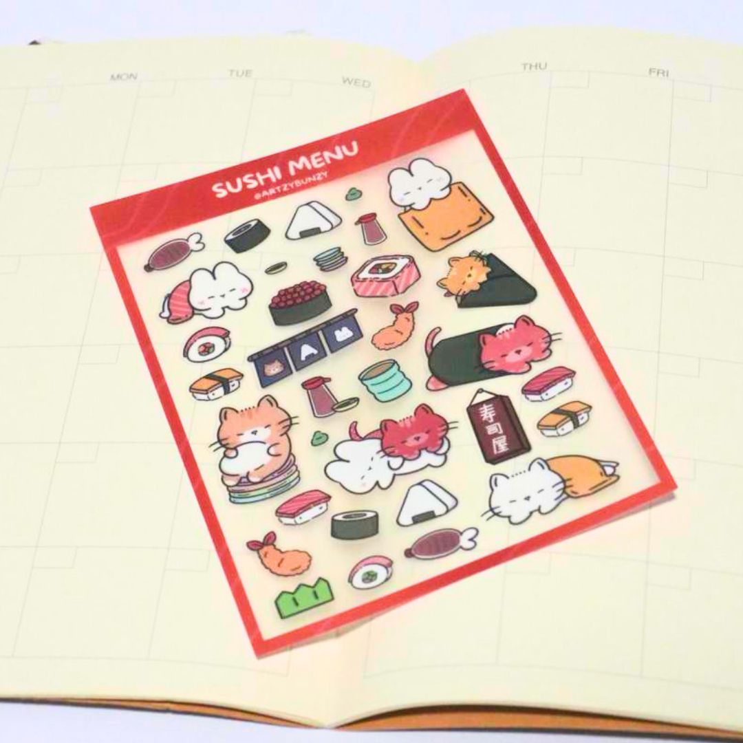 Sushi Menu | Clear Glossy