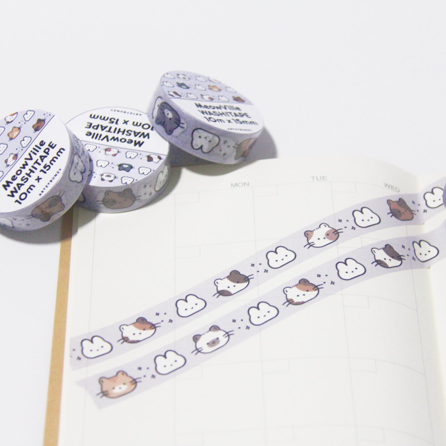 MeowVille Washi Tape | 10mm X 15mm