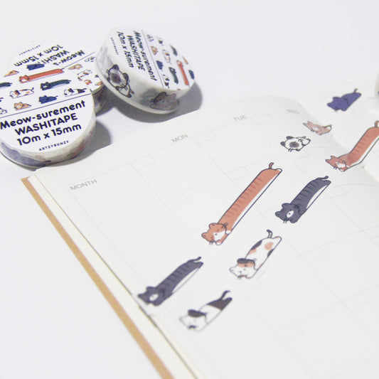 Meow-surement Washi Tape | 10mm x 15mm