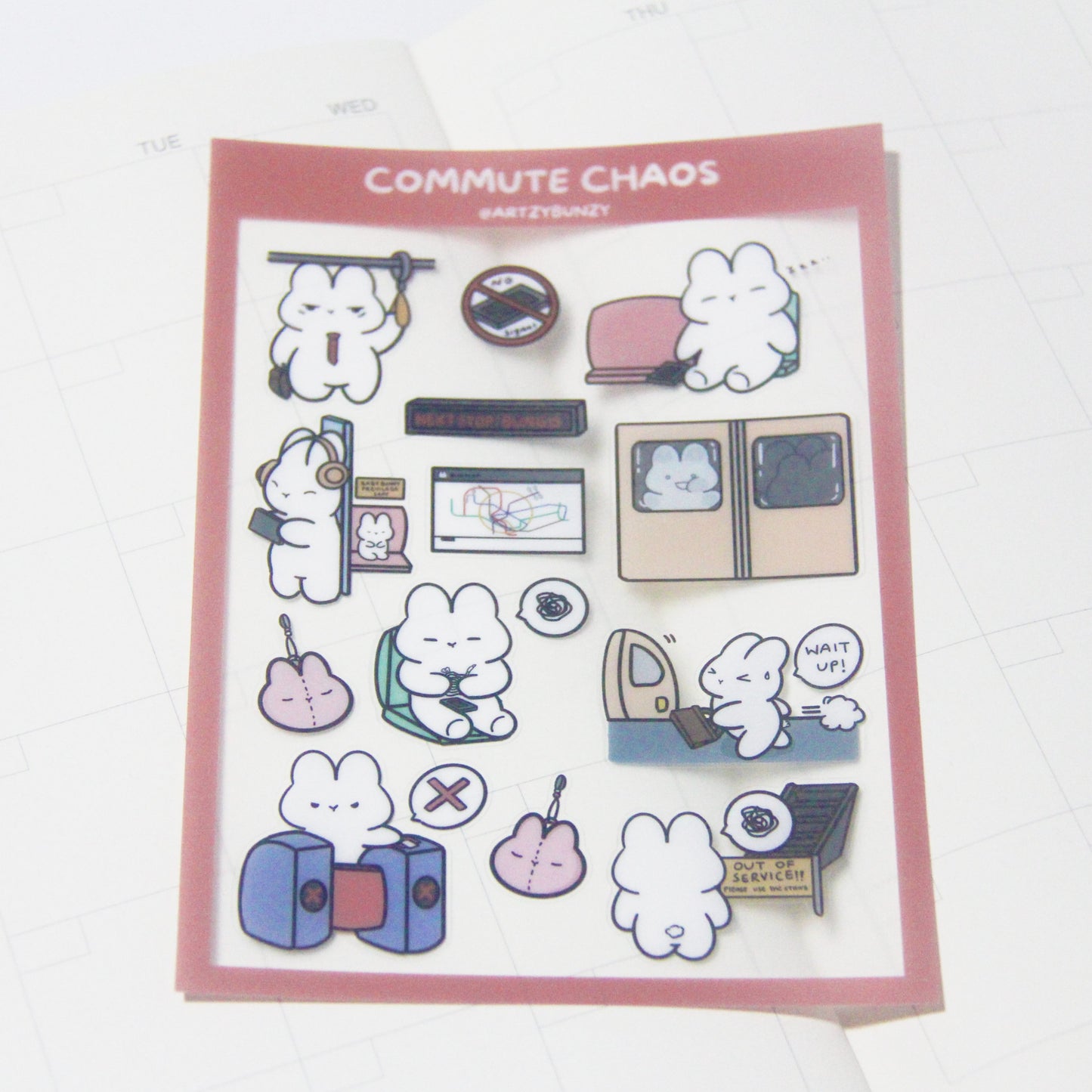 Commute Chaos | Clear Glossy