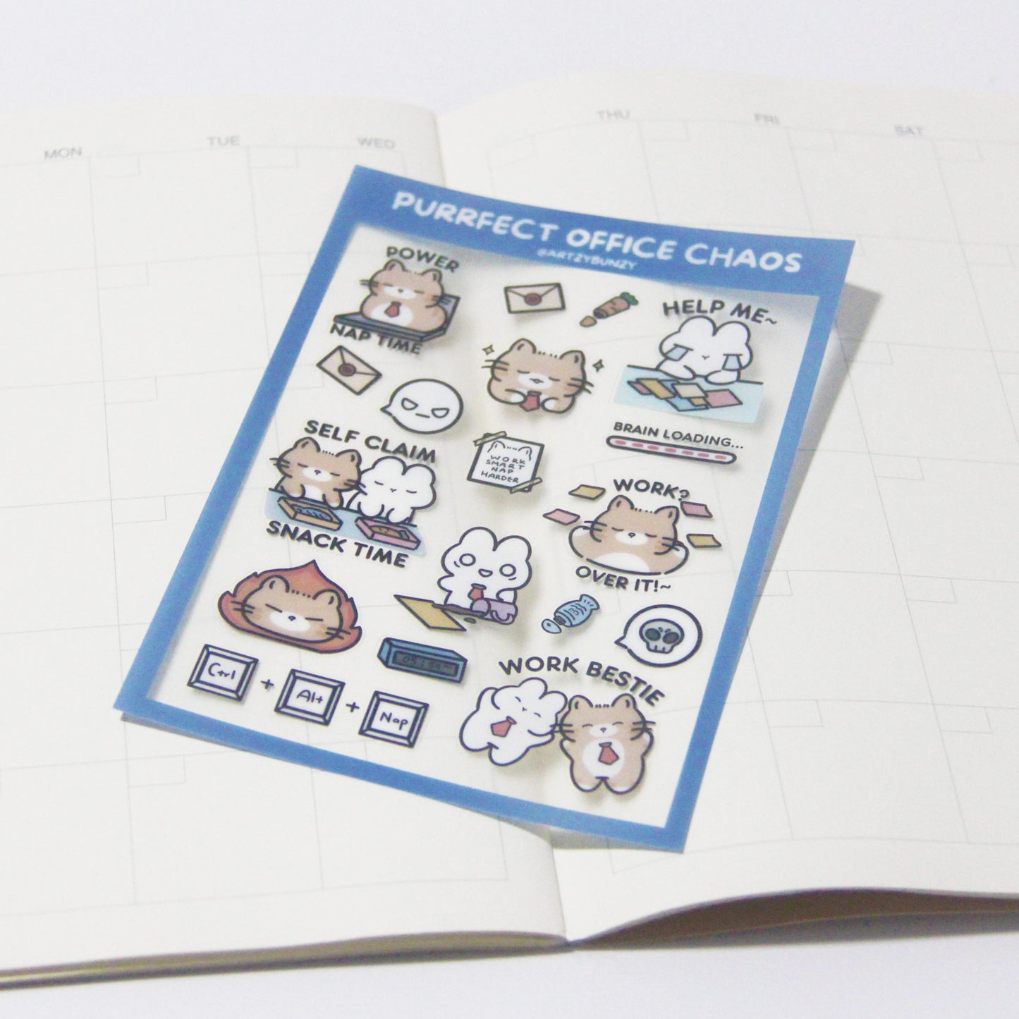 Purrfect Office Chaos | Clear Glossy