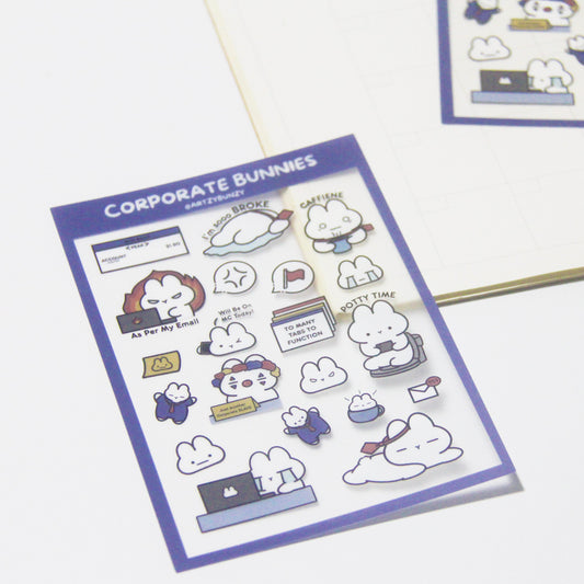 Corporate Bunnies | Clear Glossy