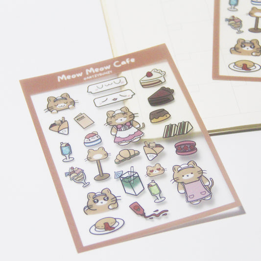 Meow Meow Cafe  | Clear Glossy