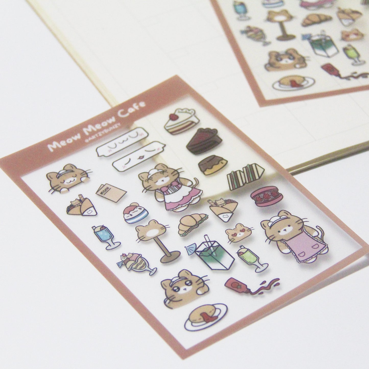 Meow Meow Cafe  | Clear Glossy