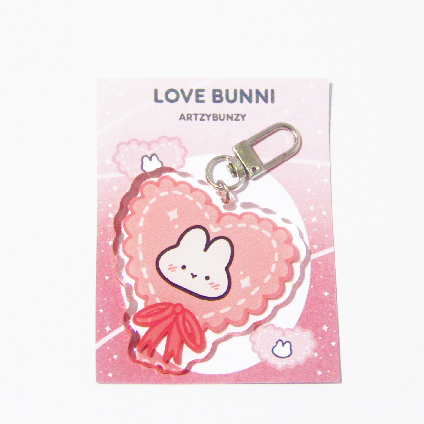 Love Bunni | Acrylic Epoxy Keychain