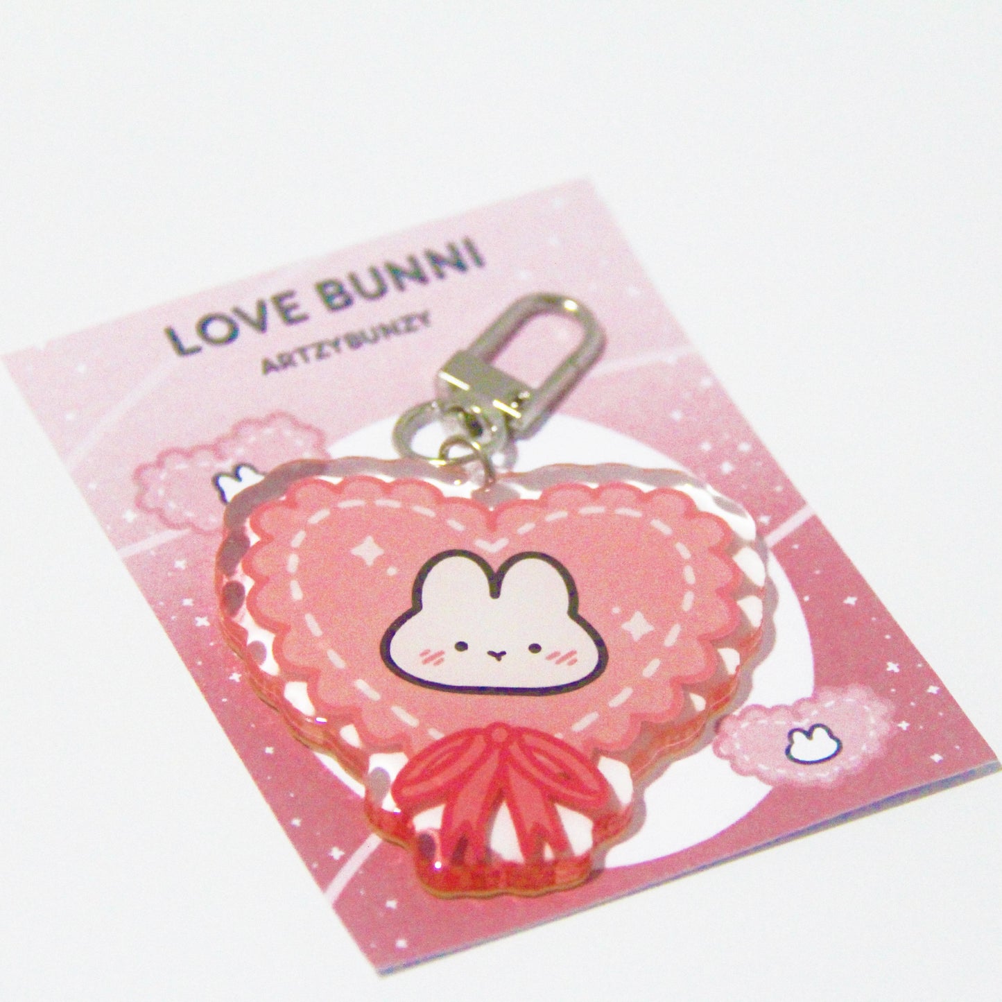 Love Bunni | Acrylic Epoxy Keychain