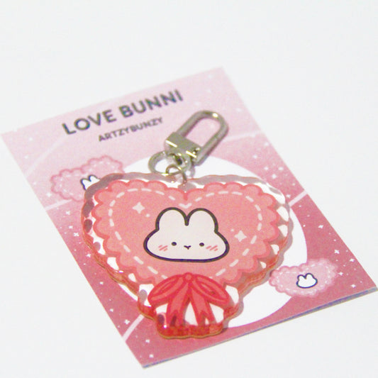 Love Bunni | Acrylic Epoxy Keychain
