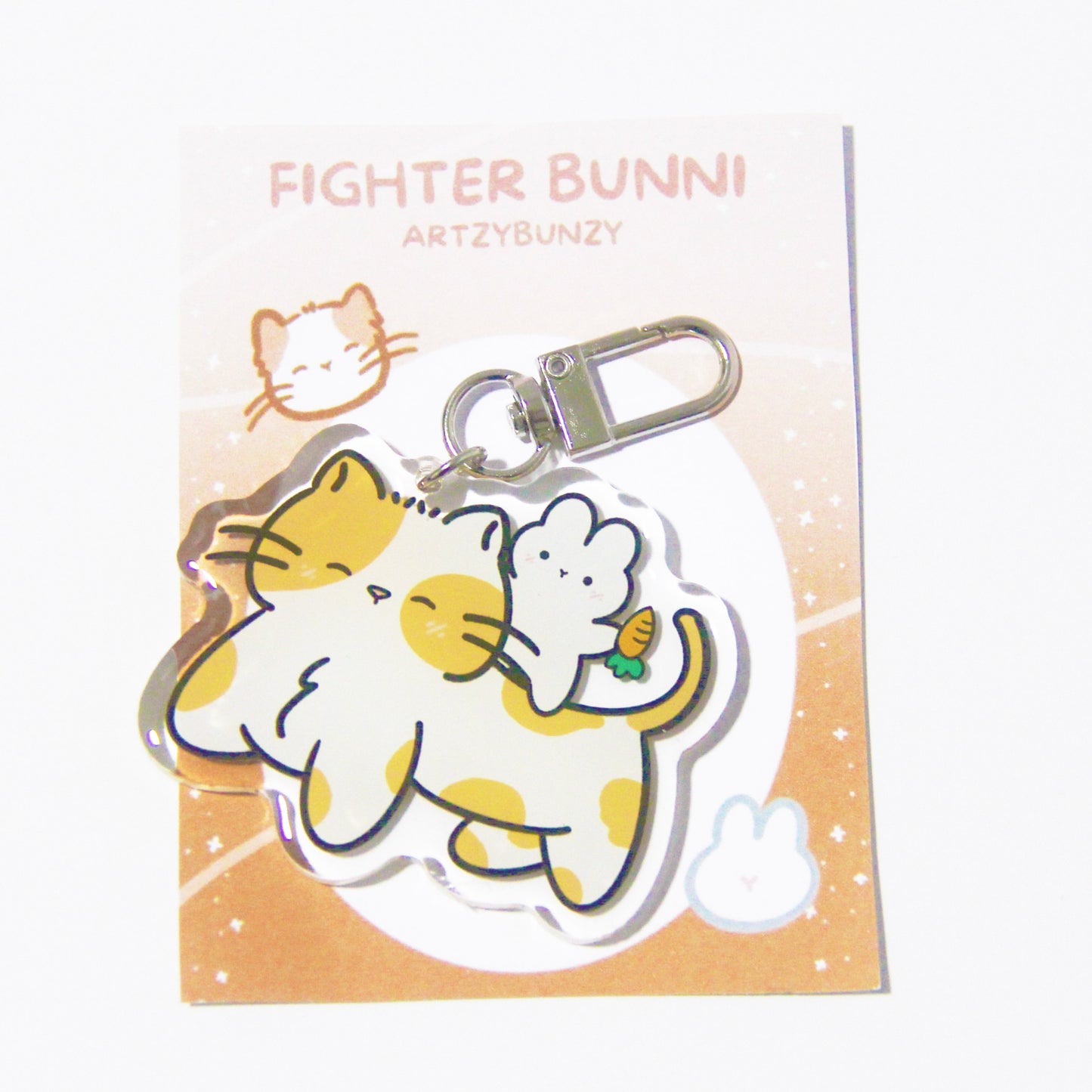 Fighter Bunni | Acrylic Epoxy Keychain