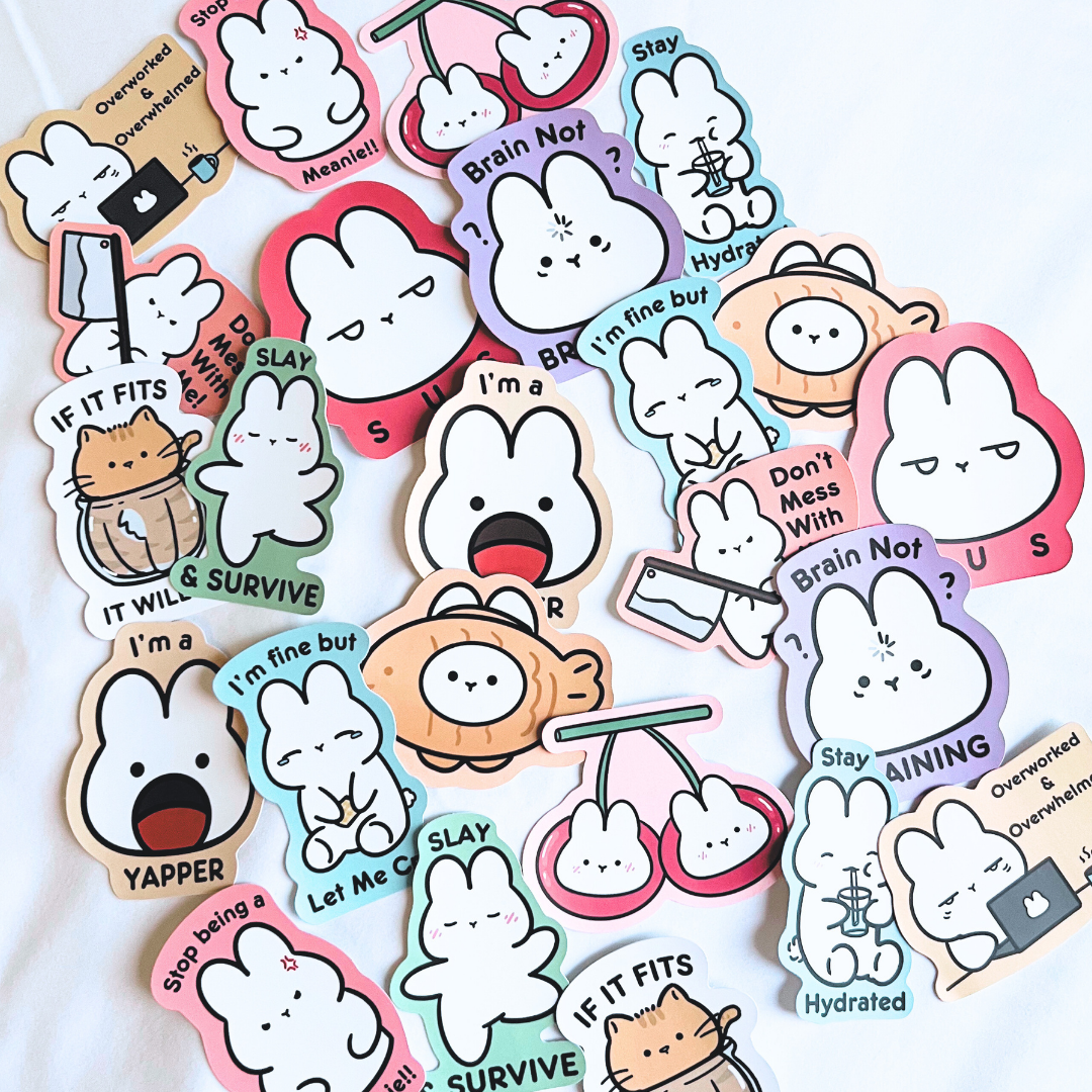 Cherry Twin Bunny | Sticker